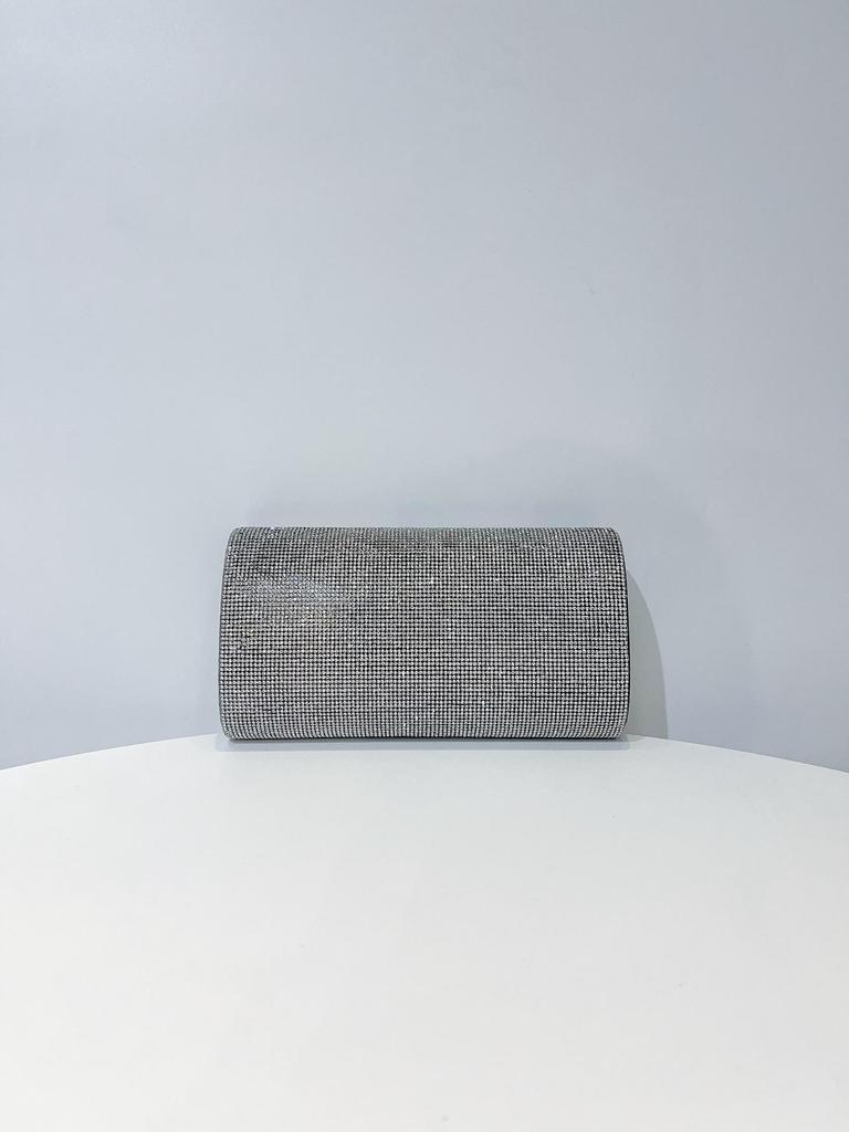 European & American Trend Rhinestone Party Clutch: Black Minimalist Women's Evening Bag