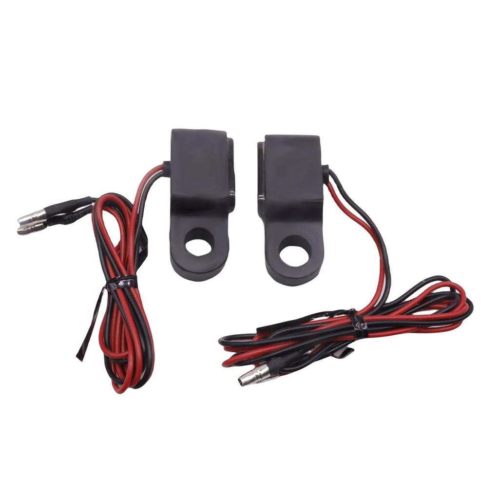 SZYUMO Motorcycle LED Turn Signal Indicators, 12V LED Relocation Micro Mini Turn Signals, Black Body (3 LEDs)