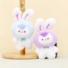 Adorable Cartoon Bunny Plush Keychain Colorful Stuffed Rabbit Bag Charm Gift