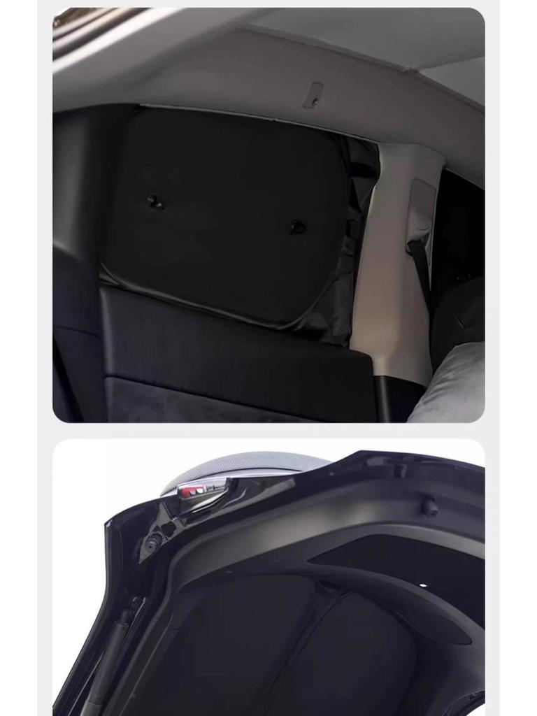 Tesla Model 3/Y Sunshade: Refresh Version Opaque Camping Privacy Curtain with Suction Cups
