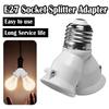 Light Lamp Bulb Socket Screw E27 LED Base E27 To 2-E27 Splitter Adapter Lamp Holder Socket Bulb Holder Lighting Accessories