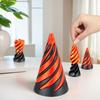 3D-печатная спиральная конусная игрушка, невозможная пирамида, сквозная скульптура, сквозная пирамида, игрушка-фиджет, мини-вихревая нить, иллюзия