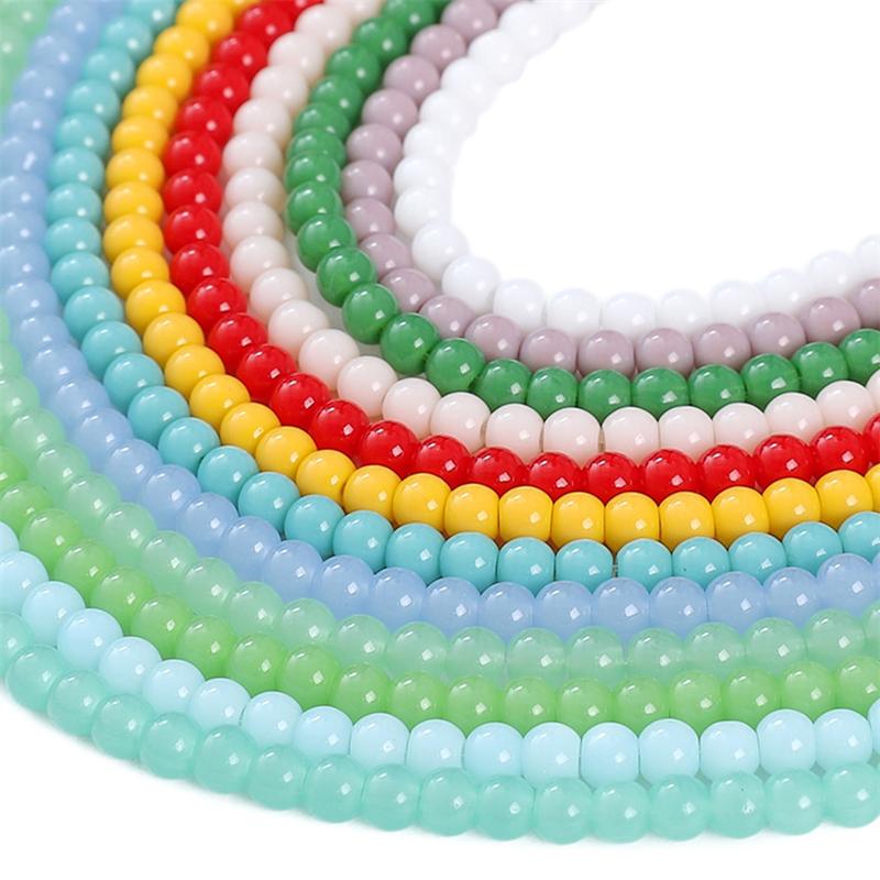 95Pcs Crystal Glass Beads Solid Loose Spacer Beads for DIY Necklace Bracelet Jewelry Making