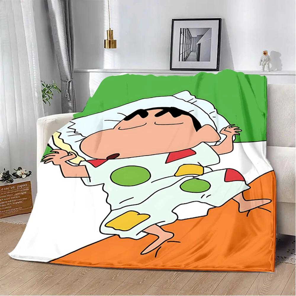 Crayon-ShinS chanS Printed Blanket Picnic Blankets Warm Blanket Soft and Comfortable Blanket Home Travel Birthday Gift