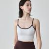 Спортивный топ с контрастной вставкой Спортивный бюстгальтер Модное нижнее белье для йоги Молодежный
