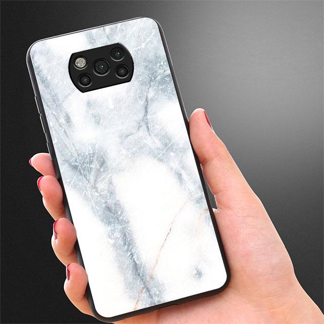 Роскошный стеклянный чехол с мраморным узором для Xiaomi Poco X3 NFC 11 Lite 11T F3 M3 для Redmi Note 11 10 9 8 Pro 10S 9S 9A 9C чехол для телефона