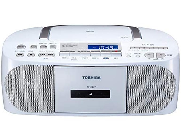 Toshiba CD Radio Cassette Player White TY-CDH7