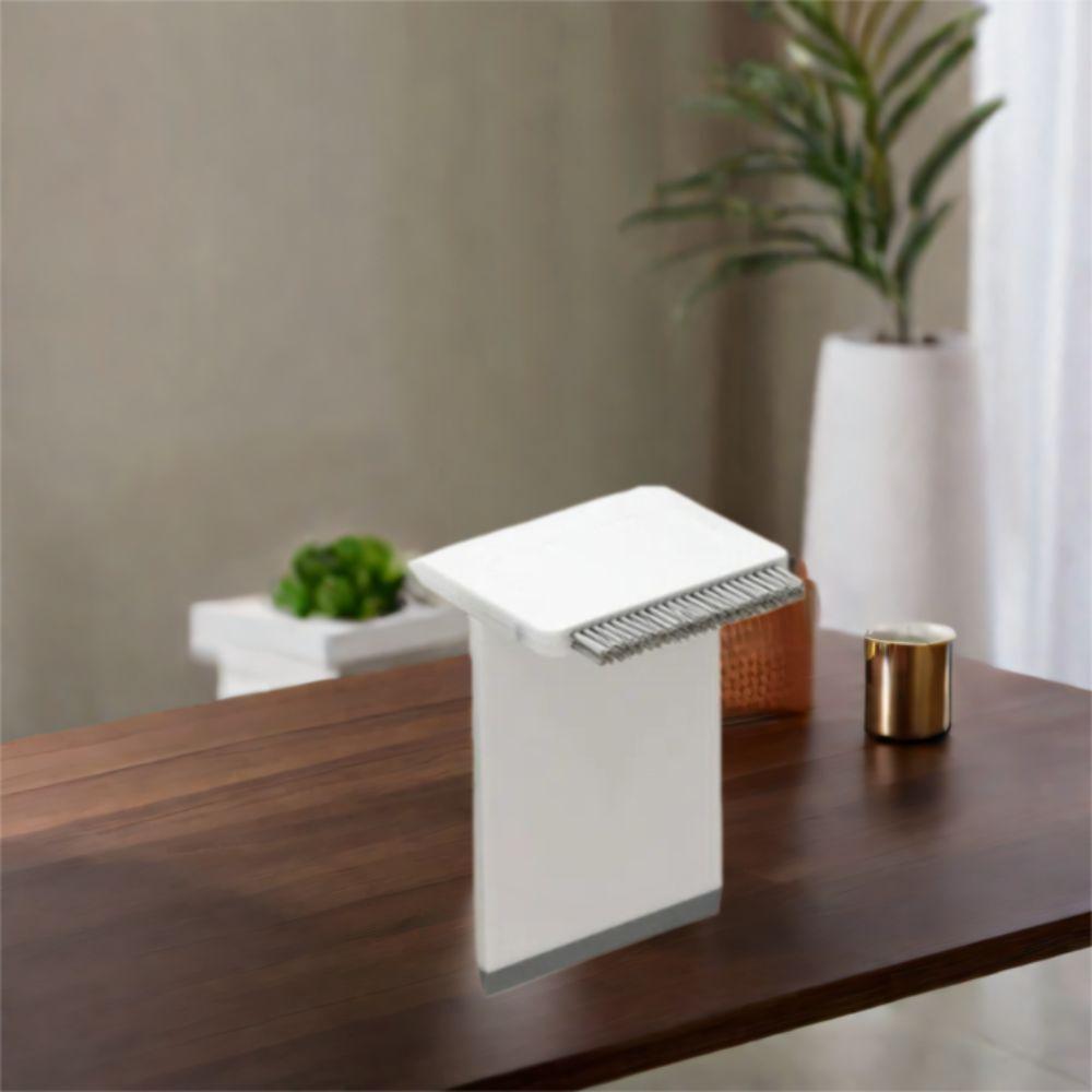 Durable Plastic Kitchen Sink Brush Removable Portable Countertop Brush Multifunctional White Mini Cleaning Brush Bathroom