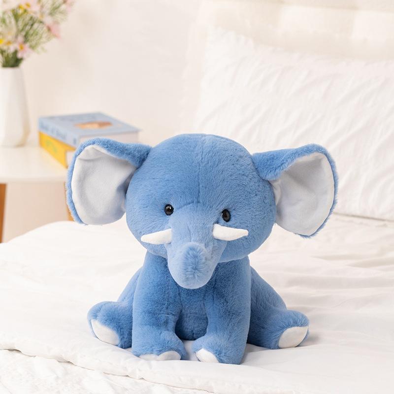 Cartoon Cute Sitting Posture Cute Teeth Elephant Doll Plush Toy Doll Children Sleep Comfort Pillow Doll Gift