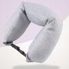 Дорожная подушка для поддержки шеи со скрытой молнией. Супермягкая дышащая регулируемая наполняемая U-образная дорожная подушка для шеи.
