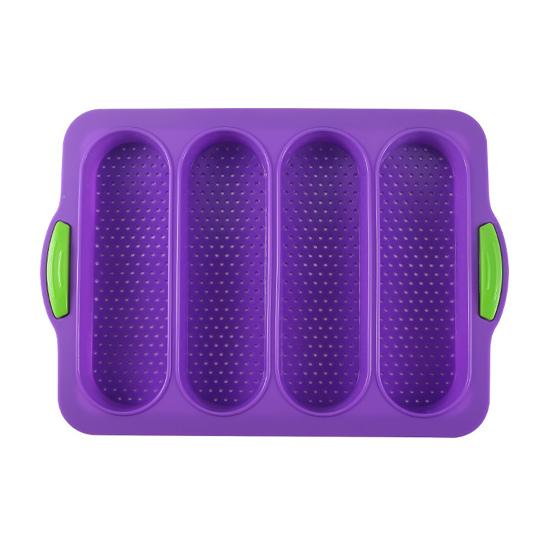 4 решетки противень для выпечки багетов из пищевого силикона антипригарная форма для выпечки хлеба ARI