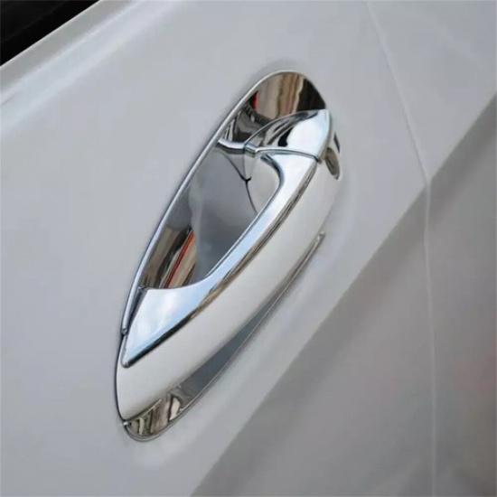 4x Chrome Door Handle Bowl Cover Trim For Mercedes B C E GLK ML GL GLE GLS Class