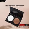 Two-Color Contouring & Highlighting Palette: Matte Cream & Liquid Silhouette, Nose & Shadow Powders.