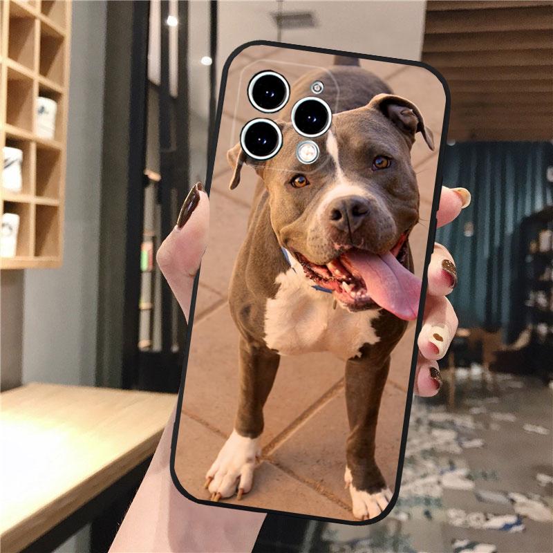Phone Case Carcasa Funda For iPhone 17 Pro Max 17 Air 16 15 14 13 Pro Max 15 16 Pro 15Plus Pitbull Terrier Dog