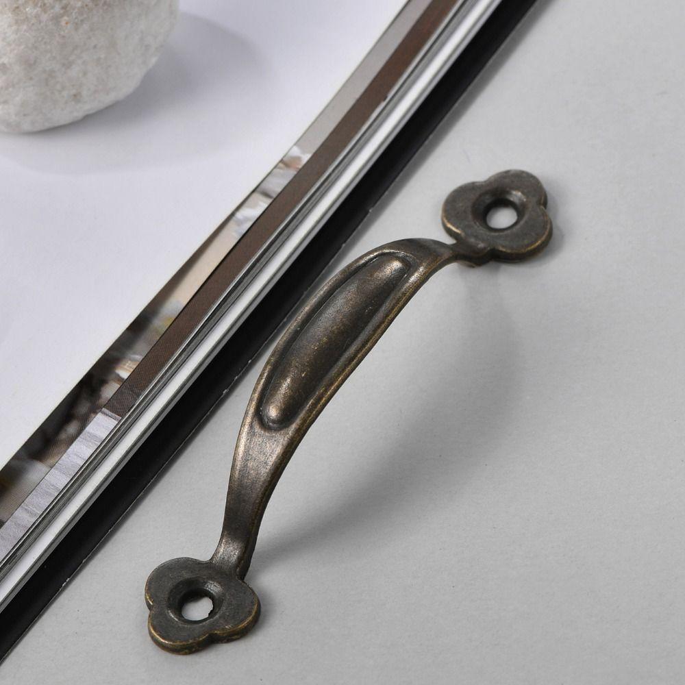 Zinc Alloy Arched Cabinet Door Handles Bronze Wardrobe Door Handle For Cabinet Wardrobe Drawer