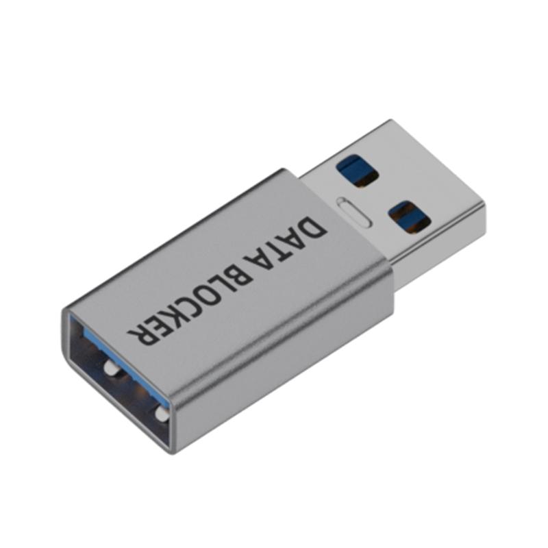 Универсальный USB-адаптер только для зарядки из алюминиевого сплава с физическим отключением данных, безопасная зарядка от общественных портов, незаменим в путешествиях