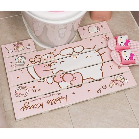 Lilpang Sanrio Hello Kitty Bathroom Stool 62 X 45 X 2.5 Cm, a Popular Character In Korea