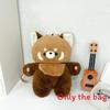 Panda Plush Little Bag Doll With Earphones Raccoon Crossbody Bag Gift Present