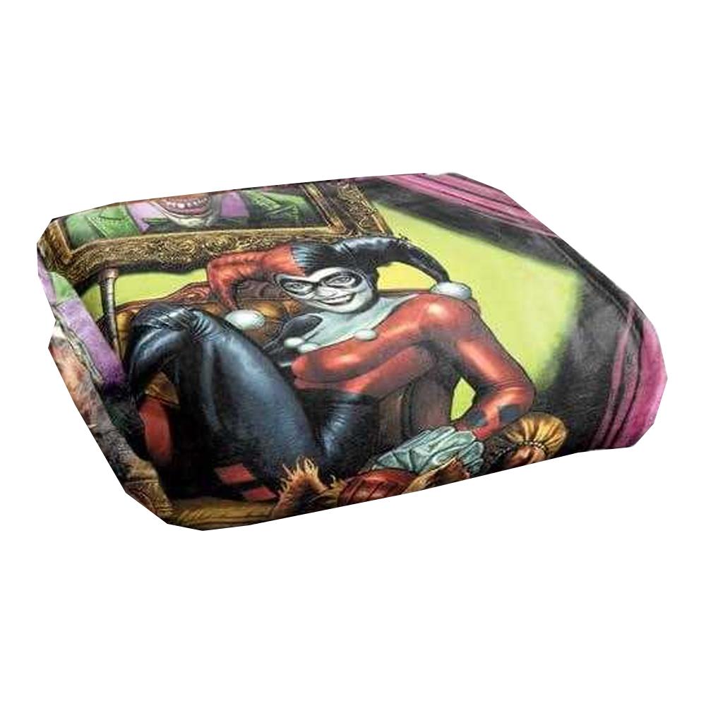 Batman Harley Quinn Portrait Blanket
