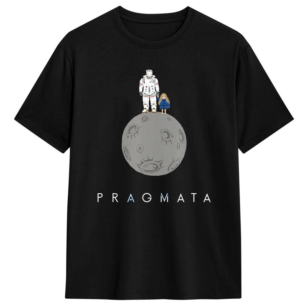 Pragmata Diana Аниме Футболка Унисекс Винтажные Футболки Пляжная Круглый Вырез Харадзюку Футболка Оптом Одежда Большого Размера