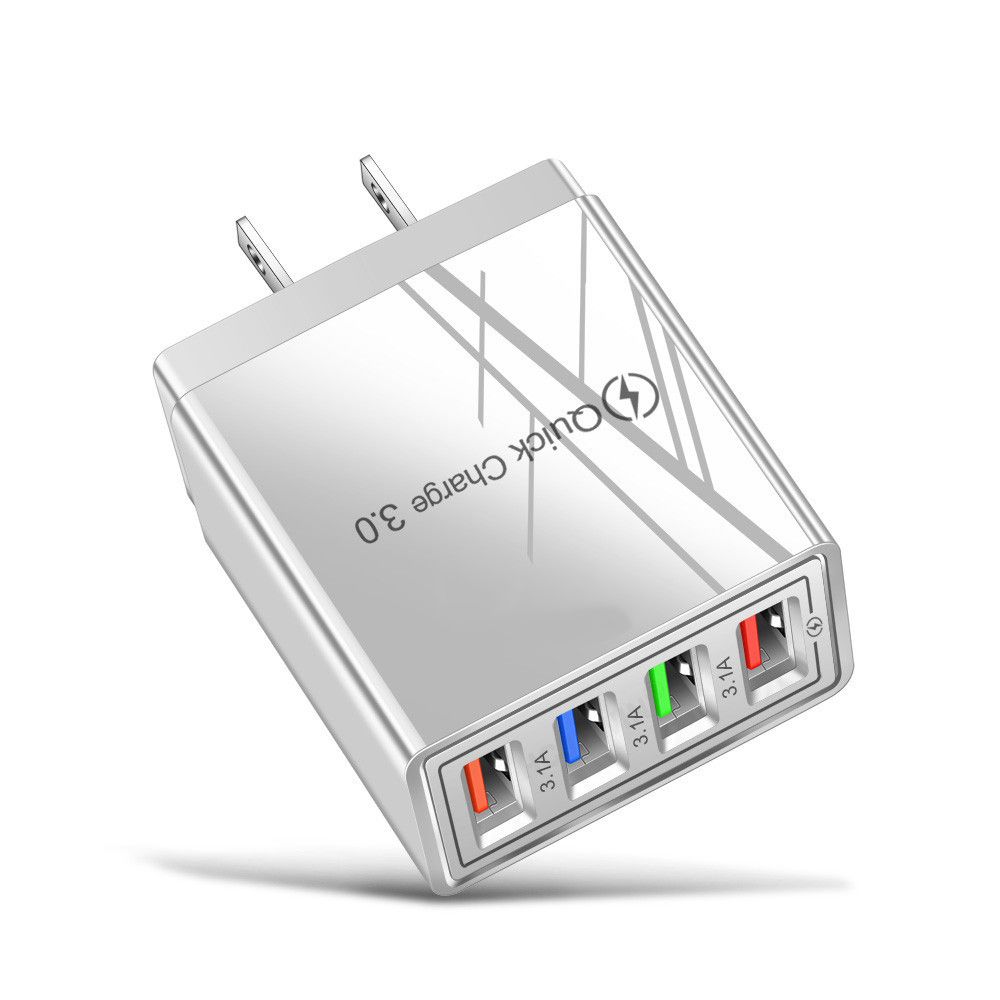 Universal 4 Ports USB Transformer Wall Charger Adapter Power Supply Fast Quick Charger