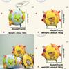 Puppy Frog Monkey Pattern Plush Cloth Ball Dog Pet Toy With Bell For Active Pets