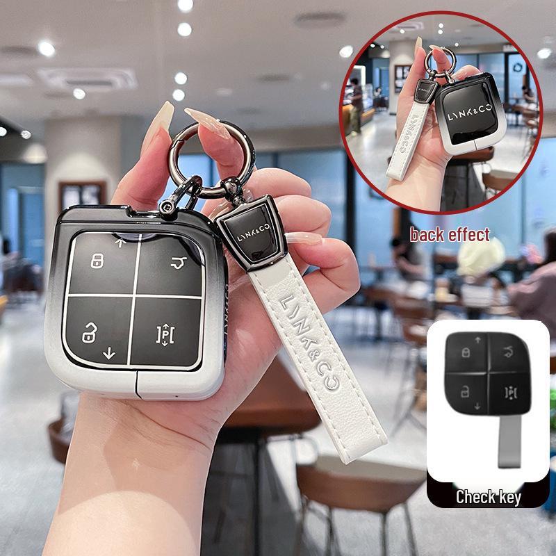 Чехол для ключа Lynk & Co 08: Премиальная металлическая пряжка Автоаксессуар для электромобилей