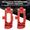 OT003 1 Pair Metal Front Caster Block for KYOSHO 4WD Optima Maxima 1 10 Off Road Vehicle(Red )