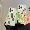 Чехол для телефона с изображением лягушки-гриба для iPhone 13 14 Pro Max XS XR 12 11 Pro 13 Mini 6 7 8 Plus, мягкая прозрачная задняя крышка