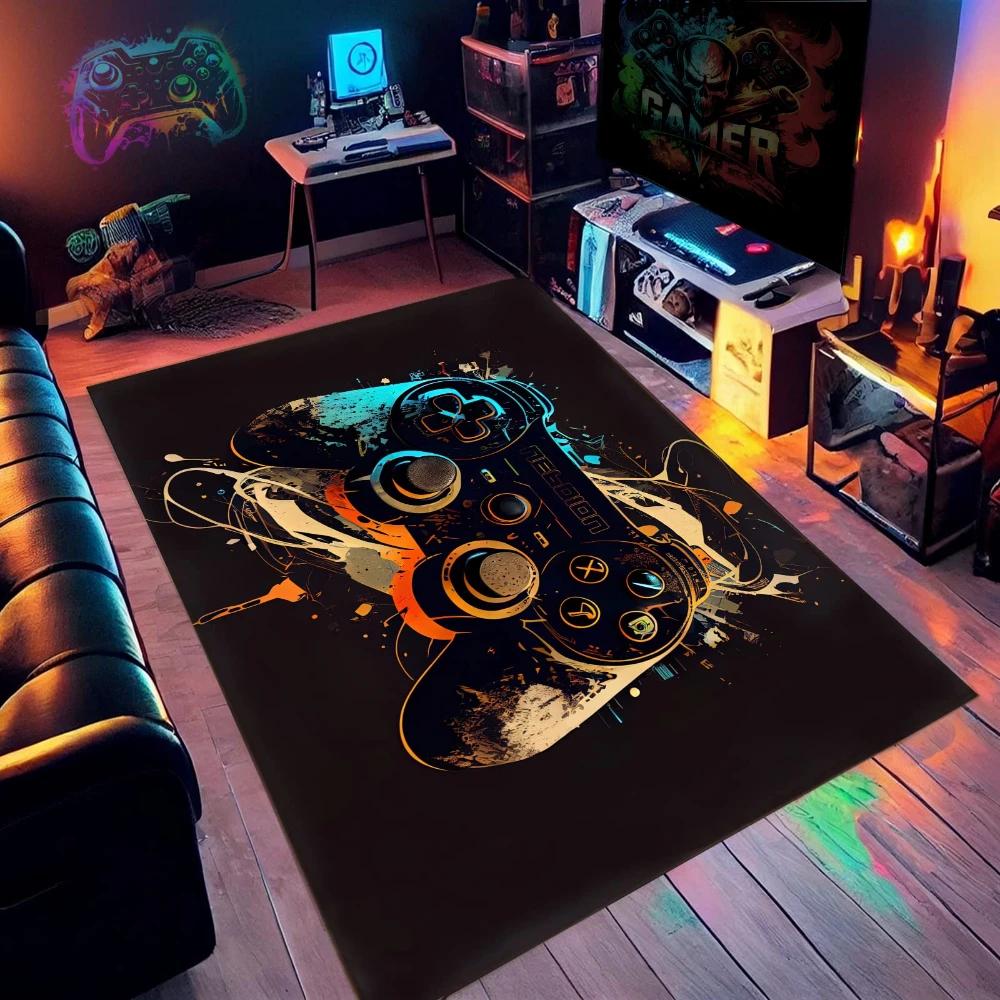 3D Коврик-Ковер с Черепом для Игрового Контроллера для Декора Гостиной Нескользящий Коврик для Пола для Декора Спальни Мужчины Мальчика Домашний Коврик-Приглашение