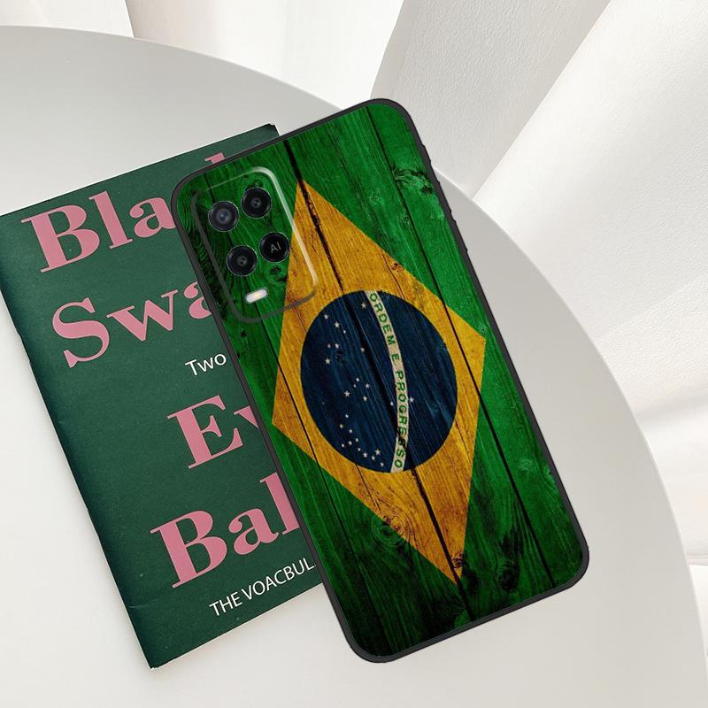Бразилия Бразильский флаг Чехол для Oppo A96 A76 A16 A15 A17 A52 A72 A54S A57S A58 A78 A98 A57 A77 A54 A74 A94 Обложка