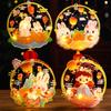 Transparent Mid-Autumn Festival Lantern Waterproof Cartoon Rabbit Lamp  Photography Props