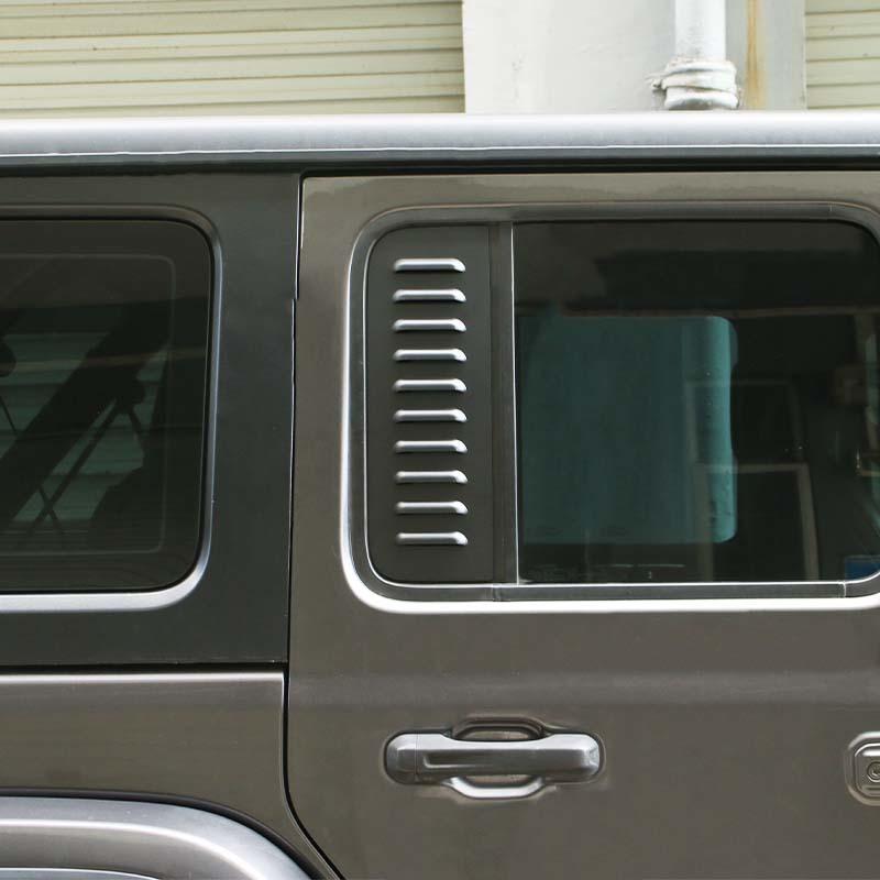 Накладка на заднее стекло автомобиля, декоративная рамка для Jeep Wrangler JL для JT Gladiator 2018, 4-дверная версия, металлические автомобильные аксессуары