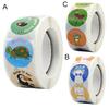 1 Roll Teacher Sticker Strong Stickiness Decorative Self-Adhesive Cartoon Animals Motivational Reward Stickers for School