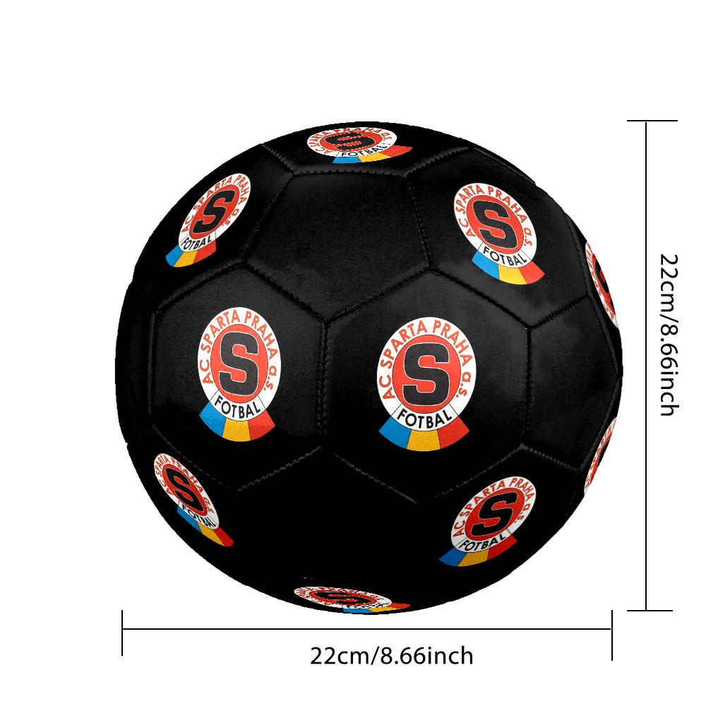 AC Sparta Prague Soccer Ball Colorful All Ages Machine Stitched PVC Competition Ready Durable High-Bounce.SIZE5