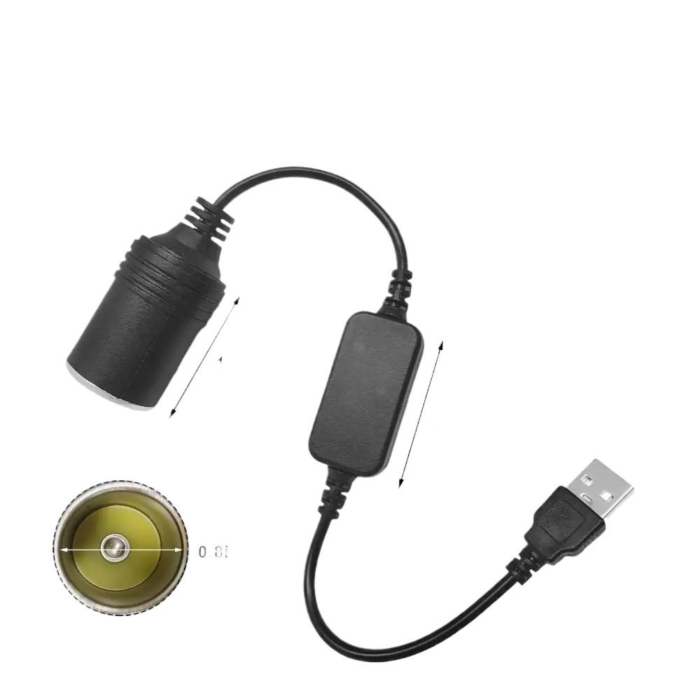 5V 2A USB To 12V Auto Lighter Socket USB Male To Female Lighter Adapter Converter Car Electronics Accessories