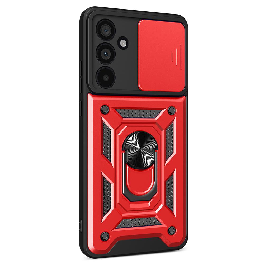 For Samsung Galaxy M55 5G/C55 5G/F55 5G Case Kickstand PC+TPU Phone Shell with Slide Camera Protective Cover