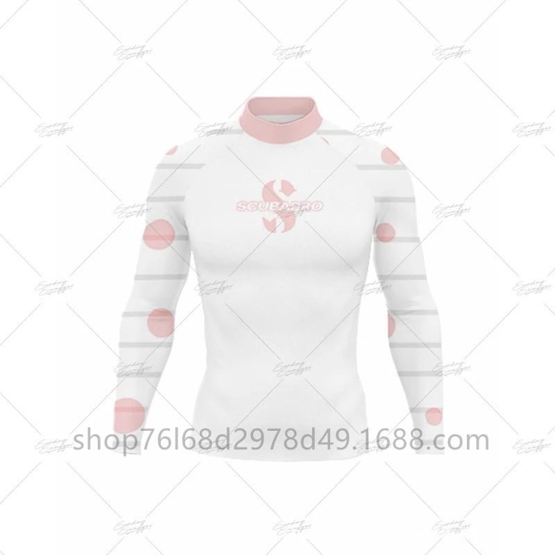 UV Protection Rash Guard Snorkeling Diving Surfing Long Sleeve High Neck Quick Dry Swimwear Top
