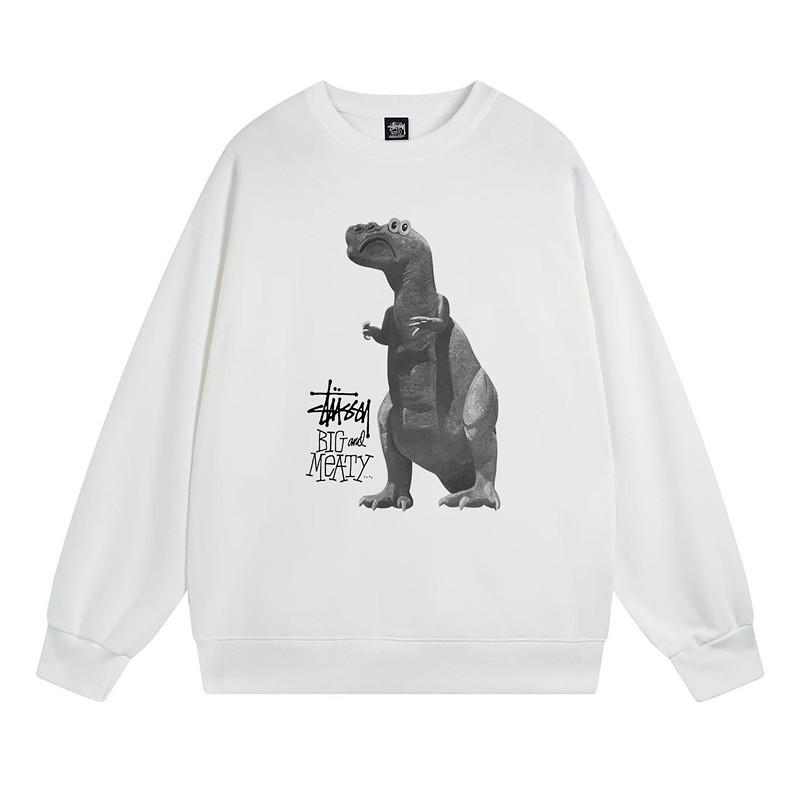 Свитшот Stu Streetwear Tour Edition с принтом букв, круглый вырез, мужской, свободный крой, хлопок, для повседневной носки