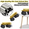 1/43 School Bus Monster Trucks Die Cast Toys Cars Models Metal Pull Back Play Vehicles for Kids Age 3 4 5 6 Year Old Boys Girls Toddlers Children