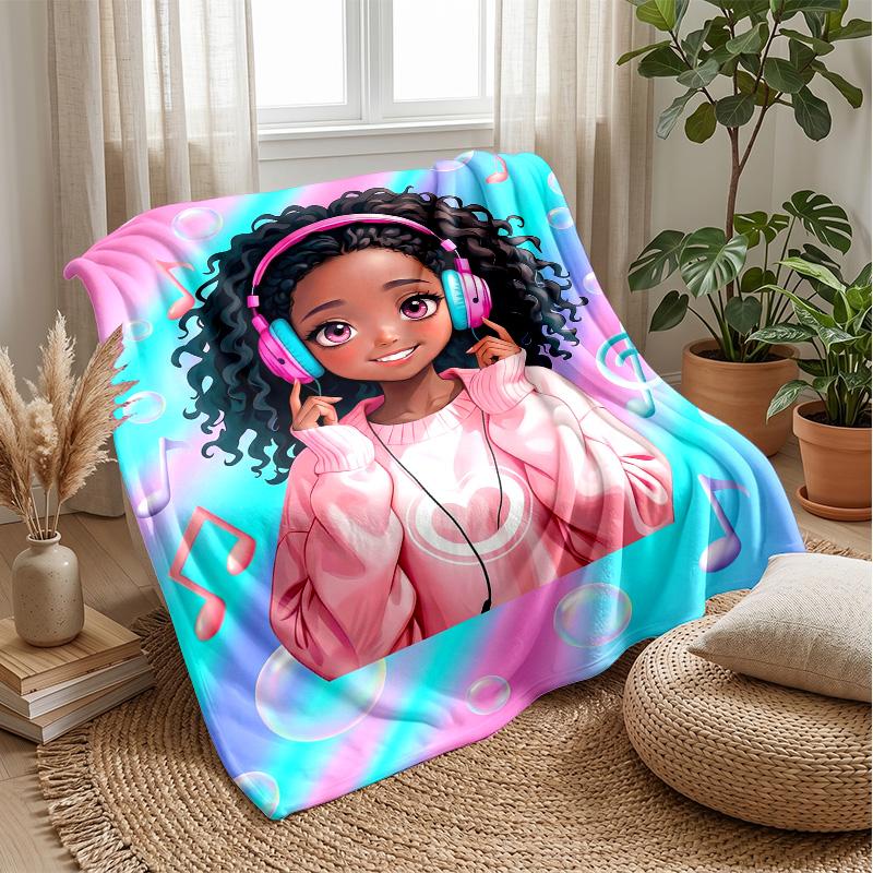 Mermaid s Coral Treasure Theme blanket Lightweight Warm Flannel Blanket Decorative Throw Blanket for Home Decoration