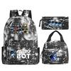 Игра Astro Bot Периферия Печать Учащиеся начальной и средней школы Школьная сумка Набор из трех предметов Многофункциональный Большая вместимость