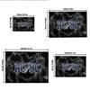 Логотип AC/DC Молния Рок-группа Постер Печать Настенное Искусство Декор Офисный Коврик Домашний Декор Подарок На Хэллоуин и Рождество LC22
