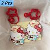 2 шт. Милый пиксельный стиль Sanrio Hello Kitty Bell Star Брелок Подвеска Девичья цепочка для телефона Шарм для Ccd-камеры Аксессуары Брелок Подарки