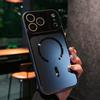 Роскошный Эстетичный Чехол с Магнитной Беспроводной Зарядкой Magsafe для iPhone 17 16 15 14 13 Pro Max Матовое Стекло Цветной Магнитный Жесткий Чехол