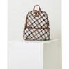 Daks Brown House Check Fabric Backpack Dcba1e635w2