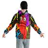 Модные мужские и женские толстовки с капюшоном в уличном стиле Harajuku Casual REPO Cartoon Printed Hooded Pullover Sweatshirts