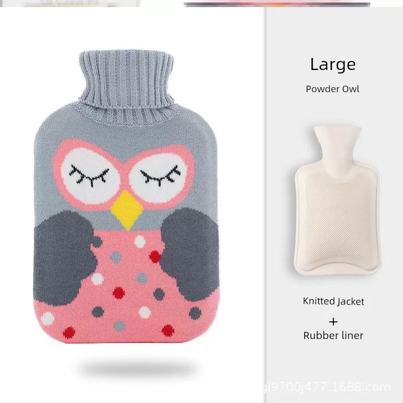 Hot Water Bottle for Bed Use, Warm Water Bag for Warming Feet, Filling with Water, Large Size for Sleeping in Bed, Thickened and Explosion-Proof