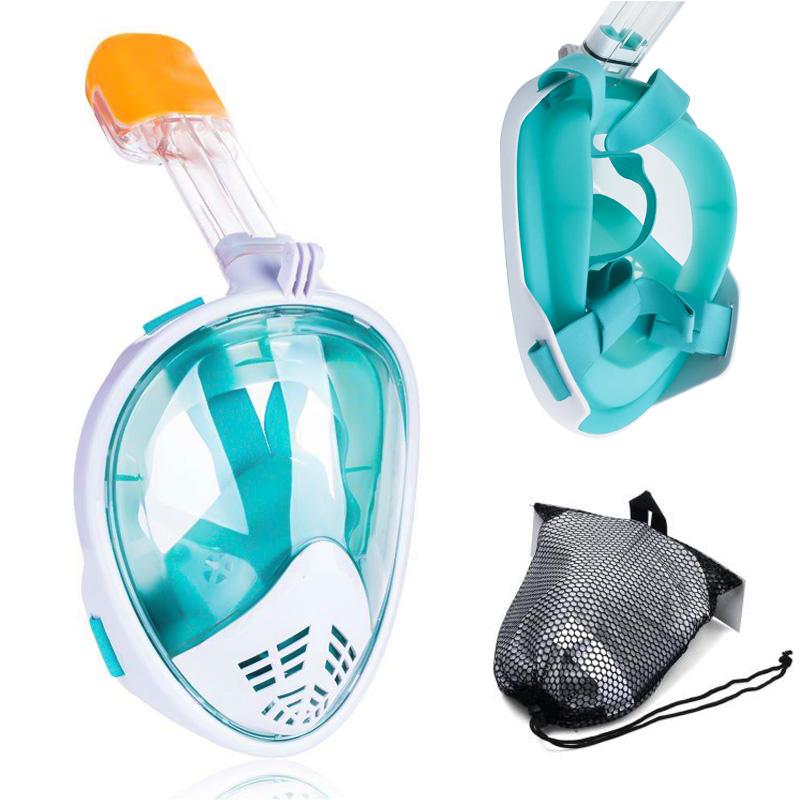 Best Waterproof Full Face Snorkel Mask for Adults with for Mount for Scuba Diving and Underwater Activities