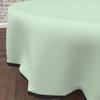 Round Stain-resistant Tablecloth In Washed Microfibre, Diameter 180 Cm, BOHEME, Water Green, by Soleil d'Ocre